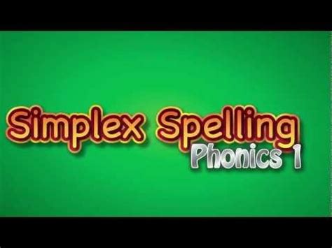 Simplex Spelling Phonics 1 by Pyxwise Software - Trailer | Phonics, Spelling curriculum ...