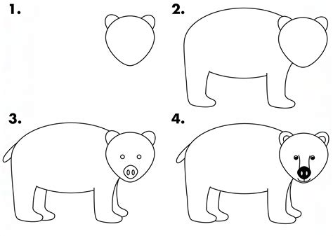 Draw A Simple Bear