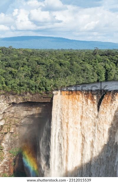 Kaieteur Falls Producing Rainbow Amazon Rainforest Stock Photo 2312015539 | Shutterstock