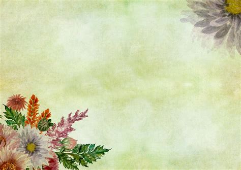 Flowers Watercolor Vintage Painting Free Stock Photo - Public Domain Pictures
