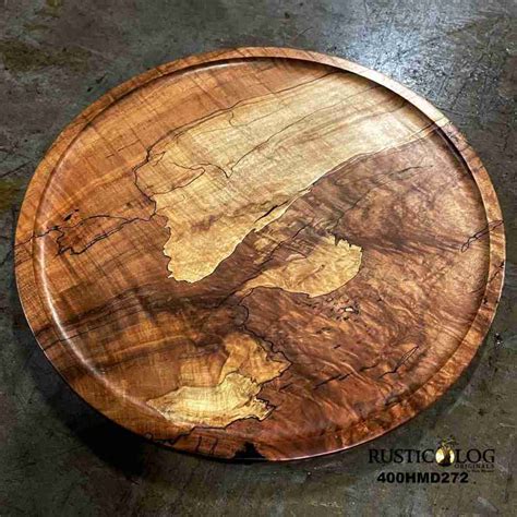 Natural Wood Serving Platter - Rustic Log Originals