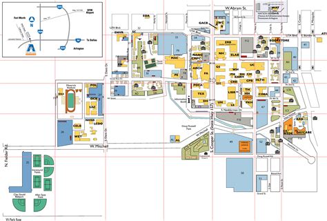 Ut Arlington Campus Map – Map VectorCampus Map