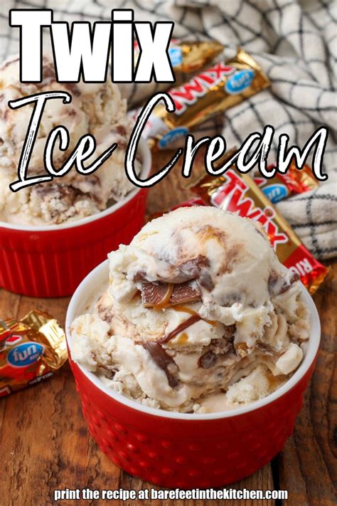 Twix Ice Cream - Barefeet in the Kitchen