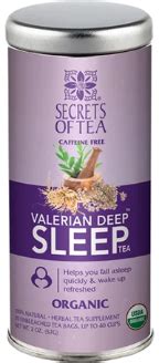 Valerian Tea - 40 Cups - Deep Sleep Tea | Valerian tea, Sleep tea, Organic lemon