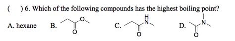 Solved Which of the following compounds has the highest | Chegg.com