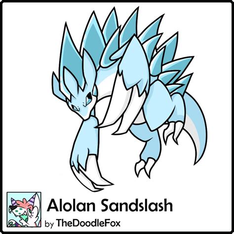 Alolan Sandslash by TheDoodleFox on DeviantArt