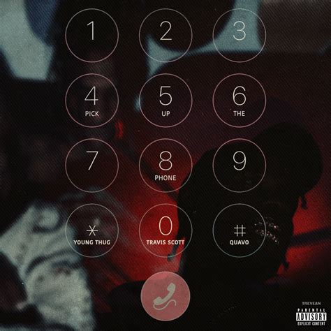 Travis Scott - Pick Up The Phone (Feat. Young Thug & Quavo) [1500x1500] : freshalbumart