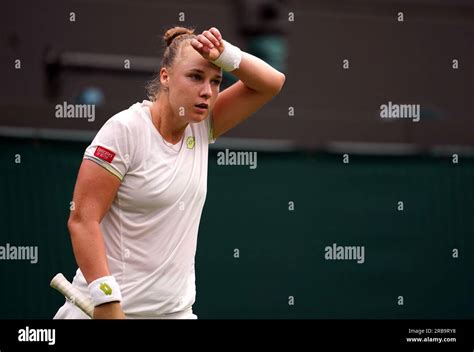 Anna Blinkova reacts during her match against Aryna Sabalenka (not ...