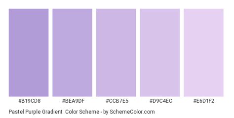 Pastel Purple Gradient Color Scheme » Lavender » SchemeColor.com