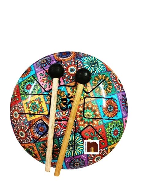 Happy Drum Pan | Tongue Drum Pan for Sound Healing (Multicolour) (8 Inches) (1 Pc) - NumeroAstro