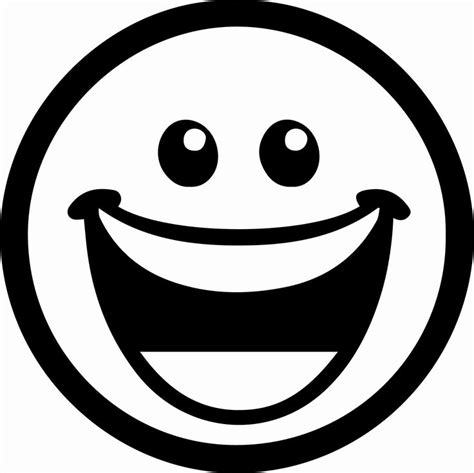 Smiley Face Coloring Page Beautiful Image Emoticon Laughing Impremedia | Face coloring pages ...