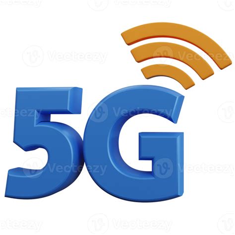 3d rendering 5g network icon with wifi icon isolated 12286494 PNG