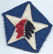 WWI & Before :: WWI - Cloth Insignia :: 3rd Battalion 9th Infantry Regiment 2nd Division Patch
