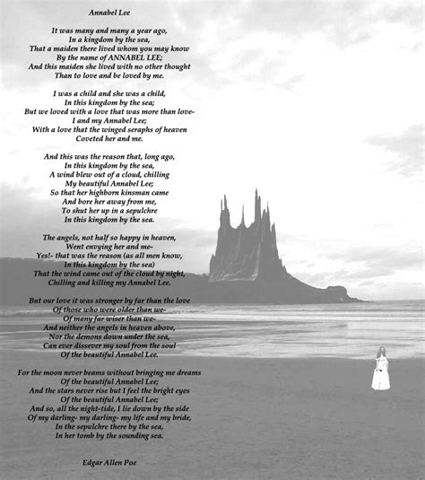 🎉 Annabel lee death. Annabel Lee By Edgar Allan Poe, Famous Narrative ...