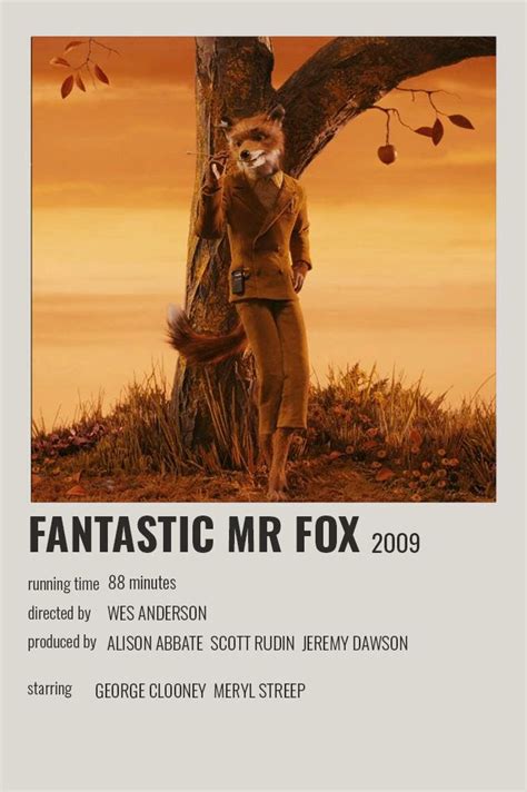 Fantastic Mr. Fox Polaroid Poster | Fantastic mr fox movie, Iconic movie posters, Fox movies