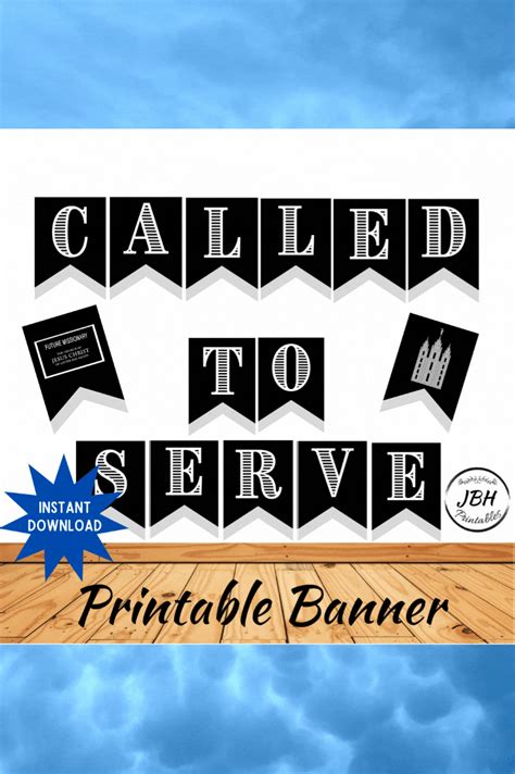 LDS Missionary Farewell Banner Called to Serve Printable - Etsy in 2022 | Farewell banner ...