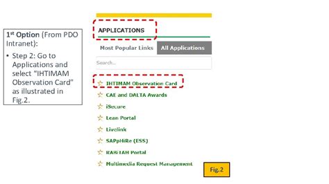 Ihtimam Observation Cards can be accessed from any