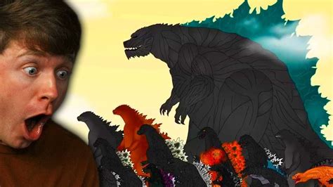 Reacting to the EVOLUTION of GODZILLA - YouTube