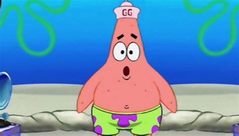 Patrick wearing his Goofy Goober cap. : r/spongebob