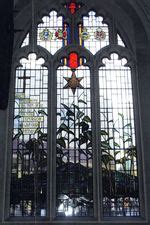 Burma Star memorial, South Glamorgan (WM1607) This stained glass window, first unveiled in 1986 ...
