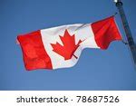 Canadian Flag Blowing In The Wind Free Stock Photo - Public Domain Pictures