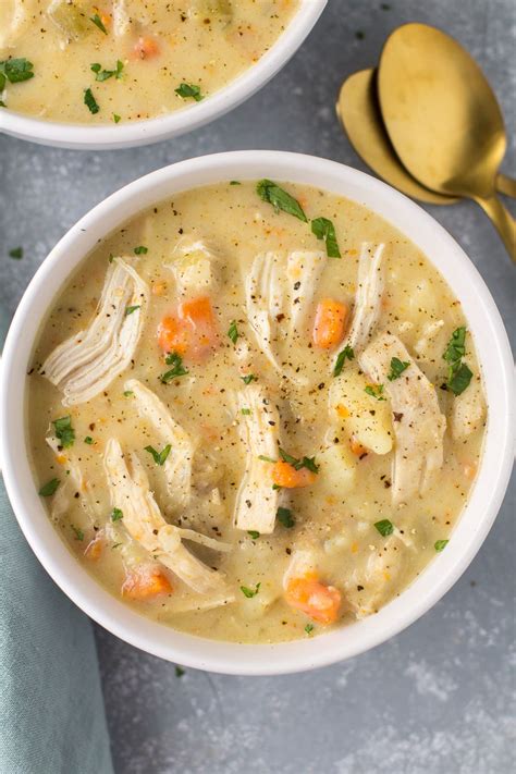 Chicken Pot Pie Soup | The Clean Eating Couple