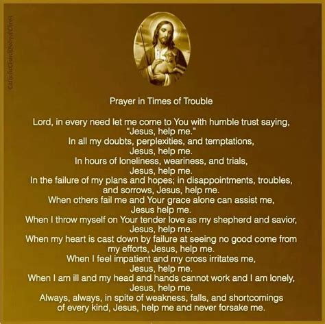 Prayer in Times of Trouble | Prayers, Jesus help, Lord help me