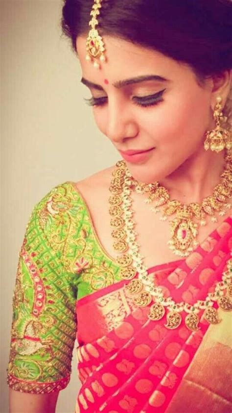 Samantha Ruth Prabhu | Fashion | Indian bridal sarees, Bridal blouse ...