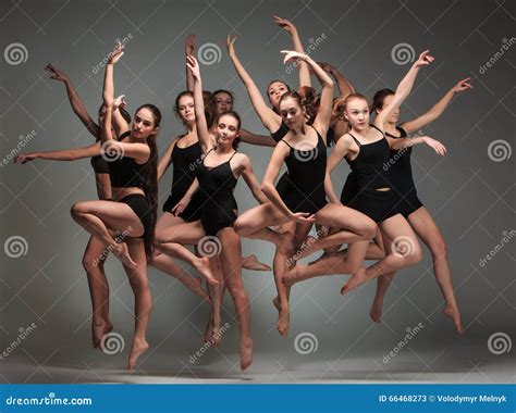 The Group Of Modern Ballet Dancers Stock Photo - Image: 66468273