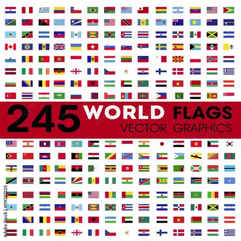 World flags vector graphics Stock Vector | Adobe Stock