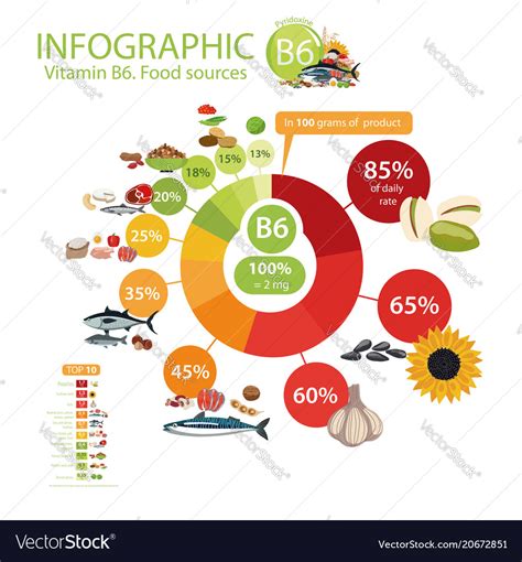 Vitamin b6 pyridoxine Royalty Free Vector Image