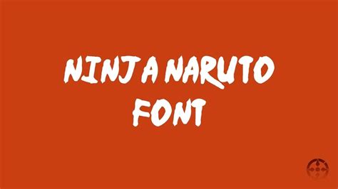 Ninja Naruto Font Free Download