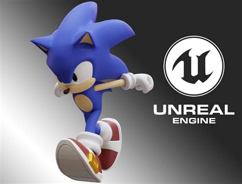 3D model Sonic Animated Unreal Engine 4 | CGTrader