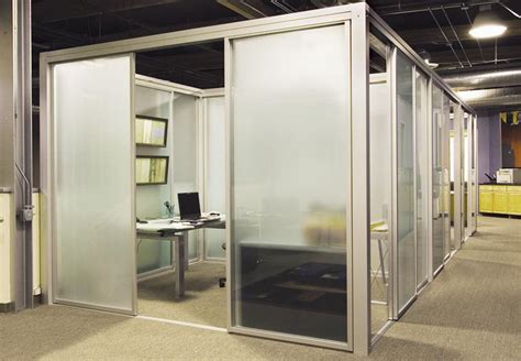 Office cubicle glass walls - Hawk Haven