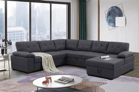 Buy Sectional Couch Sleeper Sofa Living Room Modular Sectional Chaise ...