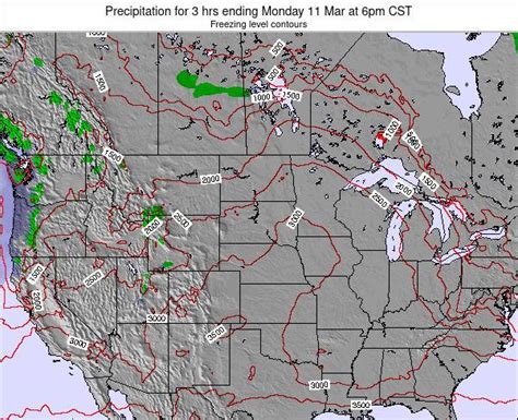 South-Dakota Precipitation for 3 hrs ending Thursday 02 Sep at 1pm CDT