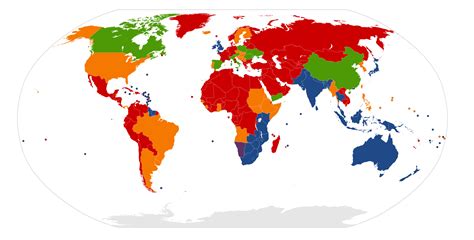 Countries That Have Left-Hand Traffic | Mappr