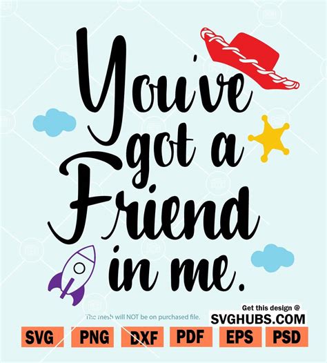 You've got a friend in Me svg, Toy Story Friends SVG,