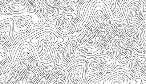 Seamless Vector Topographic Map Background White On Dark, Art, Vector, Topograph Background ...