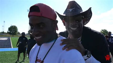 Deion Sanders Puts Father-Son Relationship On Display At XFL Showcase ...