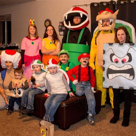 We did a huge Mario theme this year with some friends. All homemade costumes! #mario #halloween ...