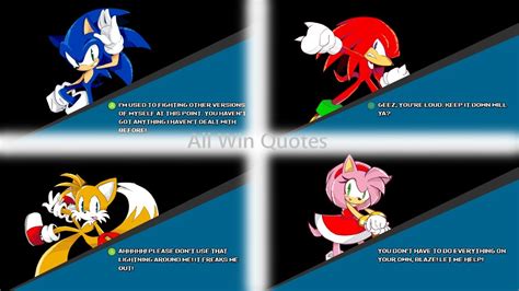 Sonic Smackdown Definitive Edition: All Win Quotes - YouTube