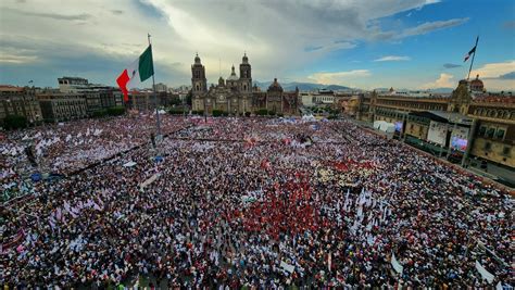 Tens of thousands gather at Mexico's Zócalo square to celebrate fifth anniversary of AMLO’s ...