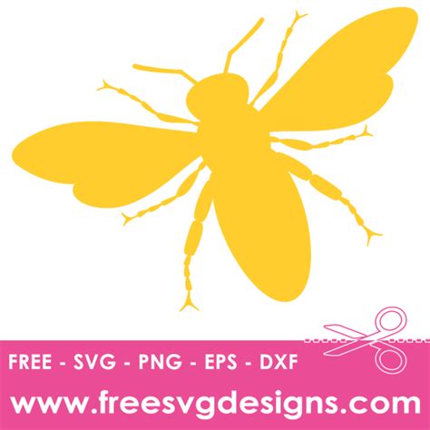 Bee Silhouette - Free SVG Files | freesvgdesigns.com