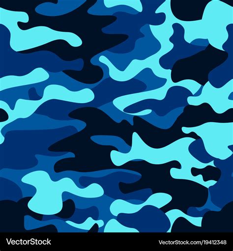 Camouflage seamless color pattern army camo Vector Image