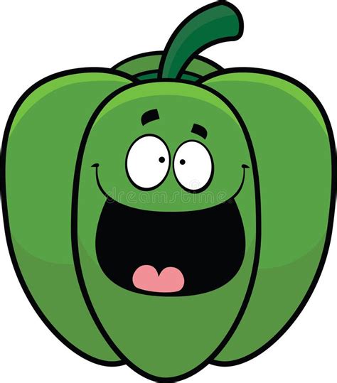 Happy Cartoon Bell Pepper Stock Vector - Image: 40843002