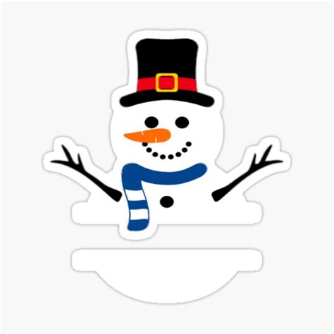 "snowman 2023" Sticker for Sale by lara-bella | Redbubble