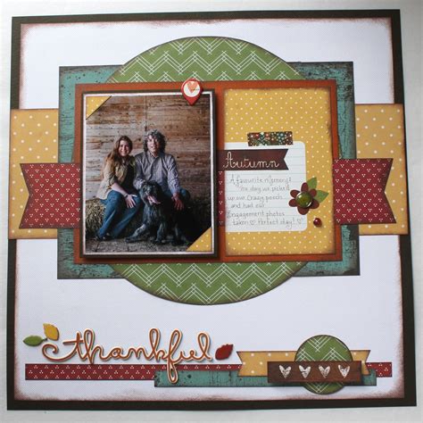 8x8 Scrapbook Pages Simple Thankful For You Simple Stories Pumpkin Spice Collection ...