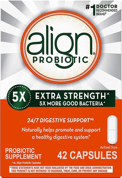 Align Probiotic Extra Strength: #1 Doctor Recommended for Men and Women ...