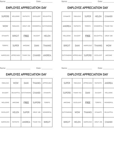 Employee Appreciation Word Search - WordMint